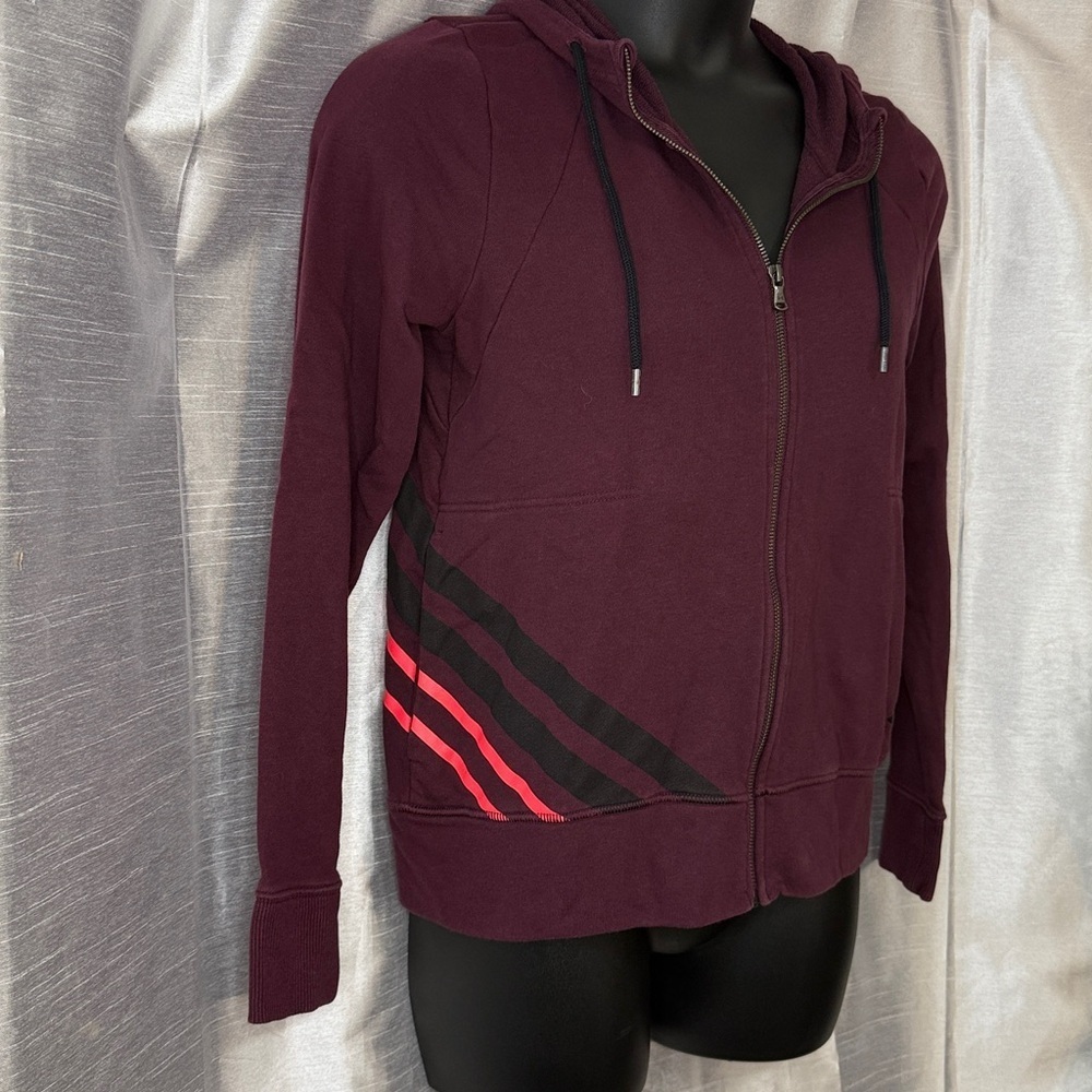 Under Armour Raisin Red French Terry Hoodie Full Zip Pockets Women’s Medium - Picture 2 of 8